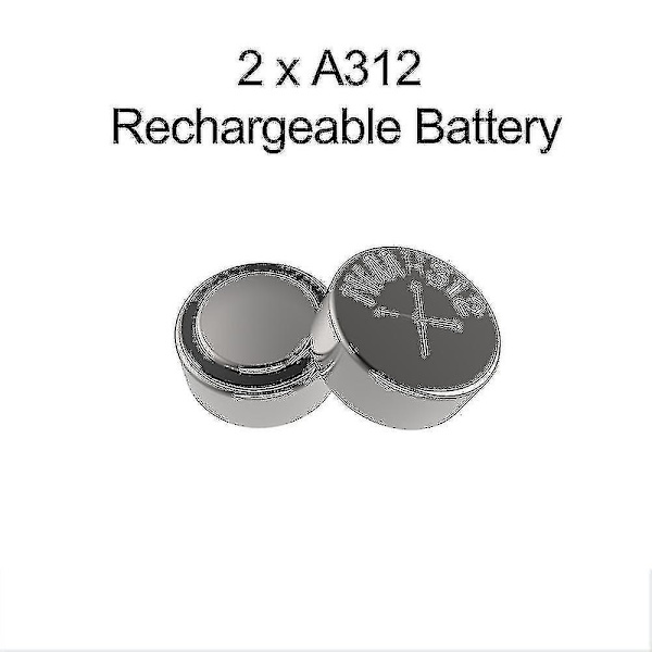 A312 Uppladdningsbart batteri, hörapparatbatterier 312 Laddare Kit 312 312a A312 Pr4 Uppladdningsbart batteri för hörapparat(2st 312)