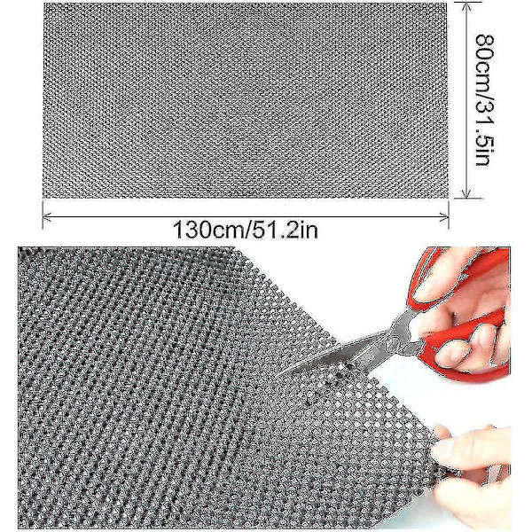 Multifunktionell Halkskyddsmatta, 80x130cm Halkskyddsmatta, PVC-matta Grepp Halkskyddsmatta, Lådinsatser, Matt Halkskyddsunderlägg, För Hem, Kontor, Bil, Pall