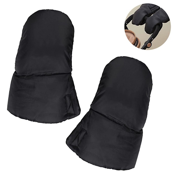 1 Par Vagn Handskar Universal Barnvagn Handmuffar, Frostskyddande Vagn Vantar Vagn Utrustning Handla Vagn Handvärmare Vattentäta Vinterhandskar Wi