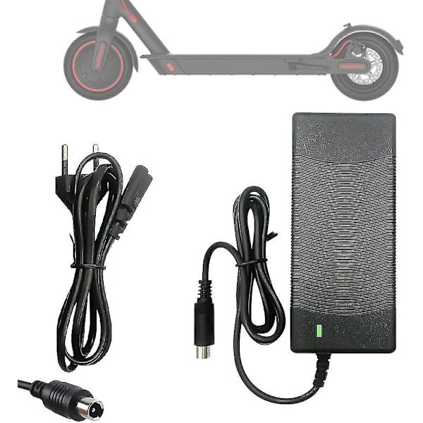 Laddare för Xiaomi M365, 42v 2a Laddare Elektrisk Scooter, Snabb Batteriladdare för Xiaomi och Ninebot Scooter, Batteriadapter för
