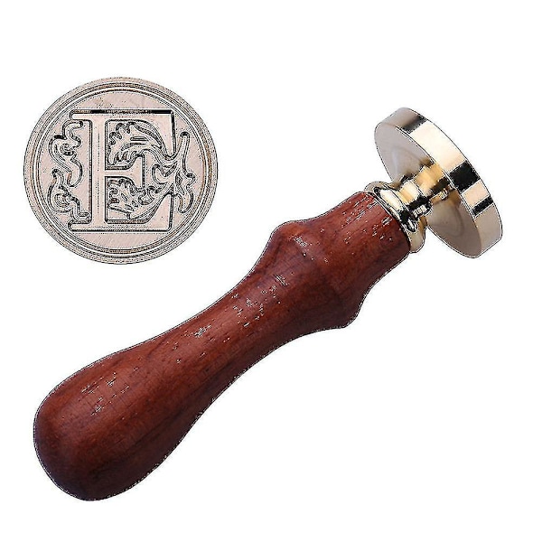 Retro Klassisk Alfabetisk Initial Voksforseglingsstempel Invitasjoner Brev