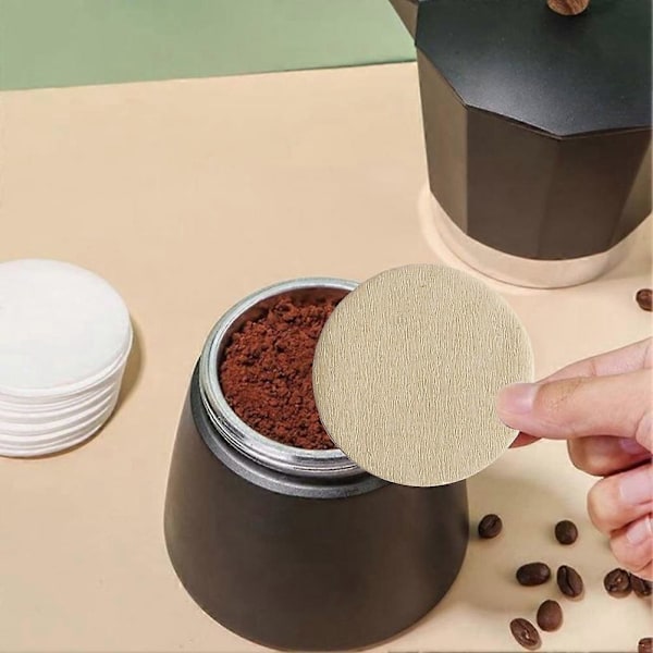 1000 stk. kaffefiltre, udskiftelige runde kaffefiltre, engangspapirfiltre til kaffefilter