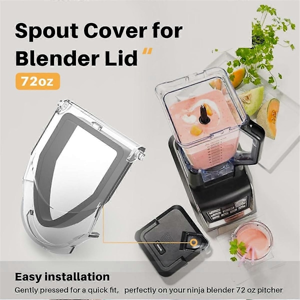 2 stk Blenderlokk Erstatning for Ninja, Tutdeksel Blender Toppdeler for Ninja Låsende Lokk 2,1 liter Pi