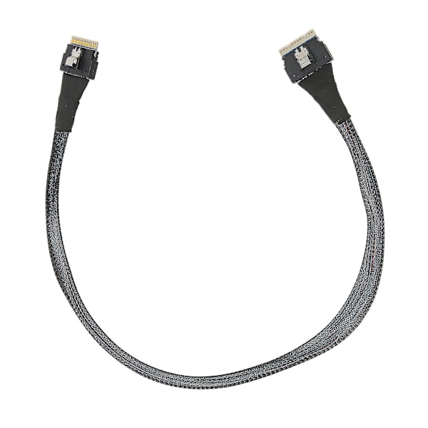 Smal SAS SFF‑8654 8i till SFF‑8654 8i 24Gbps SAS4.0 30AWG Adapterkabel - 0,5m / 0,5yd