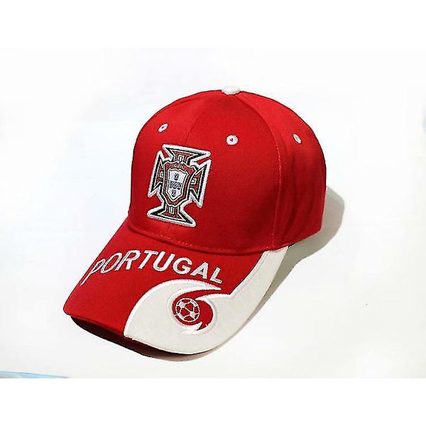 Portugal Fanutstyr Solhatt VM-Hatt Nasjonalt Lag Trykt Hatt Thorn Trend Broderte Baseball Caps