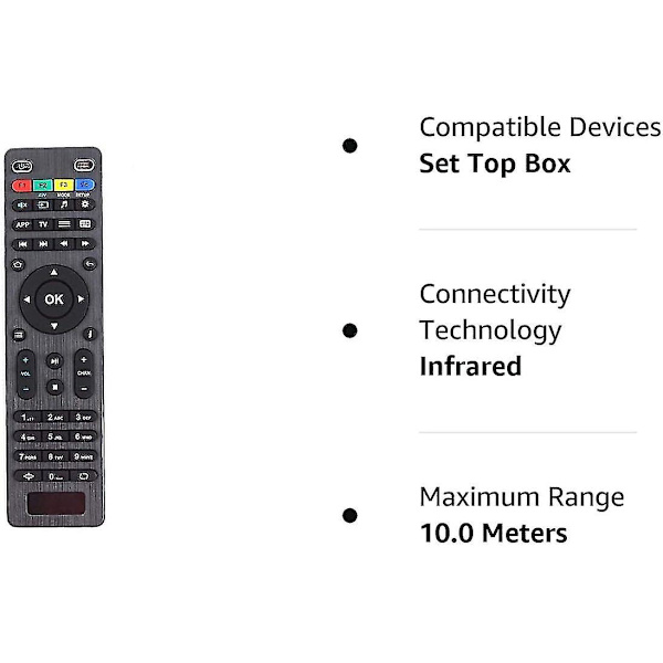 Vaihtoehtoinen kaukosäädin MAG254 MAG250 255/256 / 257/260 / 275/349 / 350/351 / 352 MAG322W1 MAG 322 OTT TV-bokseille IPTV-vastaanottimelle