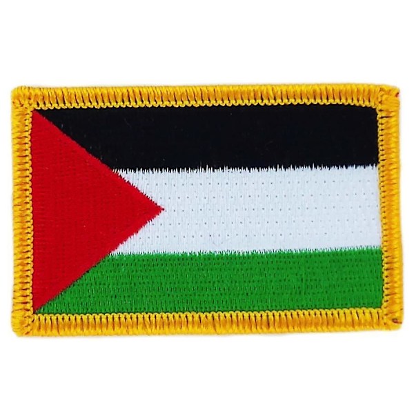 Broderet Palæstina Flag Lappe - Termoklæbende Badge