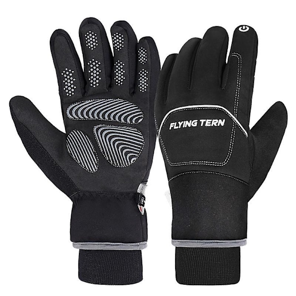 Flying Tern 335 Winter Warm Waterproof Cycling Gloves With Touch Screen Function, Size: Xl