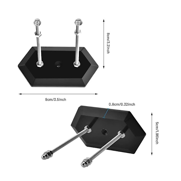 Skateboard väggfäste Hållbar skateboardhängare Förvaring för visning av flytande effekt 2 st