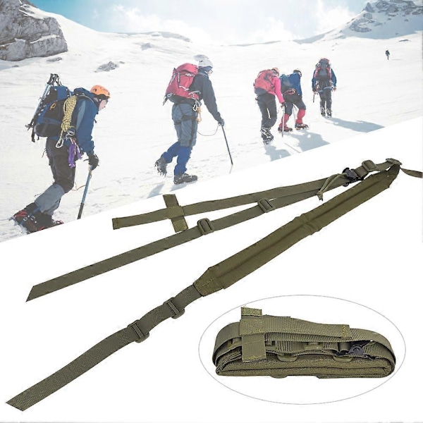Utendørs Nylon Tau, Nylon Grønn Utendørs 2 Taktikkpunkter Sling Taktikk Skulder Hengende Stropp Spesialdesignet
