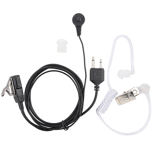 Acoustic Tube Headset with PTT MIC for Icom 2-pin Models