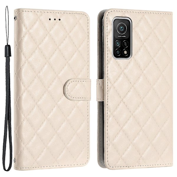 Fodral med flipp för Xiaomi Mi 10T 5G/10T Pro 5G/Redmi K30S, plånboksfodral med sömmar och stativ i läder