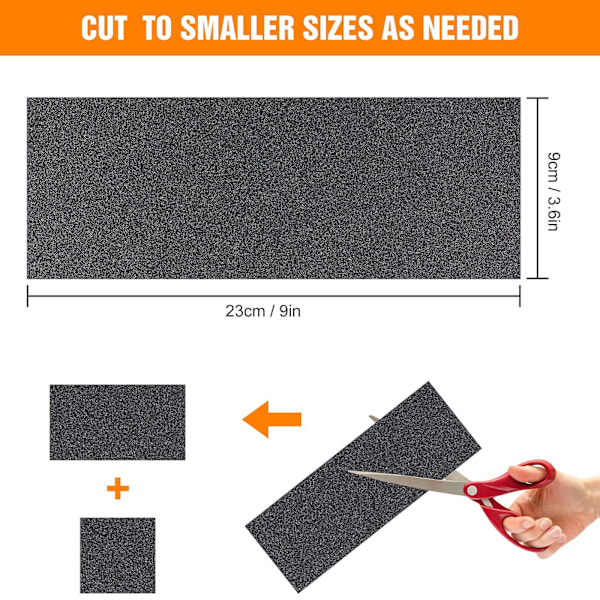 Slippapper, 120 till 3000 Korn Vatten/torr Slippapper 9 x 3,6 Tum, Används för Polering av Metall, Trä, Bilar, Wet42 Papper