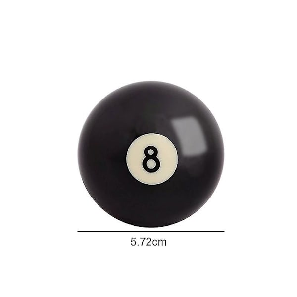 1 kpl Biljardikuula 52,5/57,2 mm Vakio Musta 8-pallo Snooker Harjoittelu Vaihtoharjoittelu Biljardi Hartsi