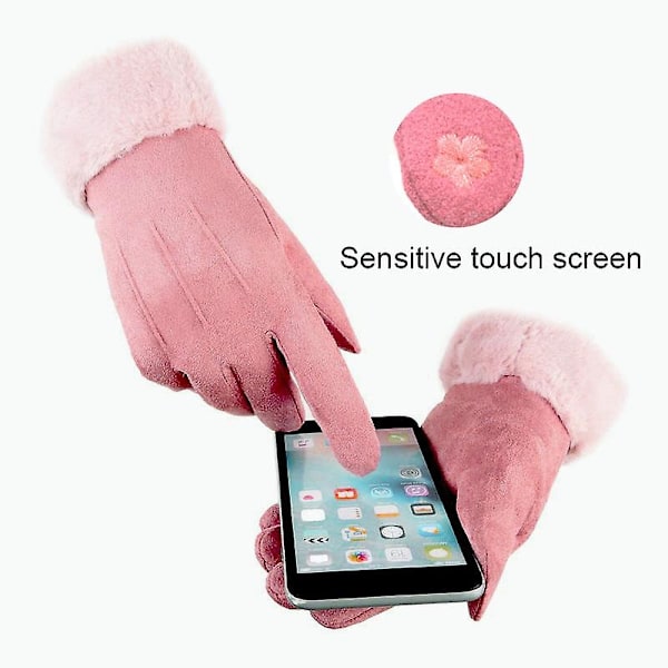 Wst-01 Fleece Varme Handsker Efterår Og Vinter Touchscreen Cykelhandsker