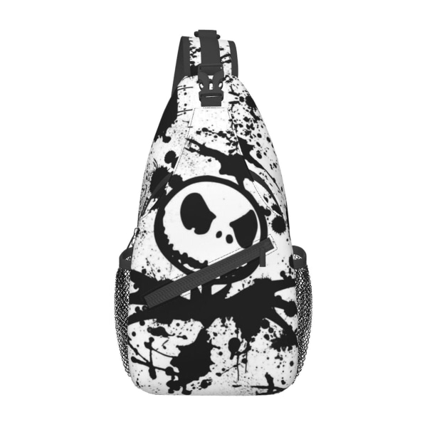 The Nightmare Before Christmas Jack Skellington Brystvesker Skråveske Ryggsekk Unisex Reise Vandring Dagstur Skulderveske Gaver Til Kvinner MennwKB17