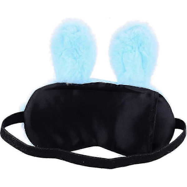 Sovmask Söt Kanin Djur Rolig Plysch Sovmask, Blå