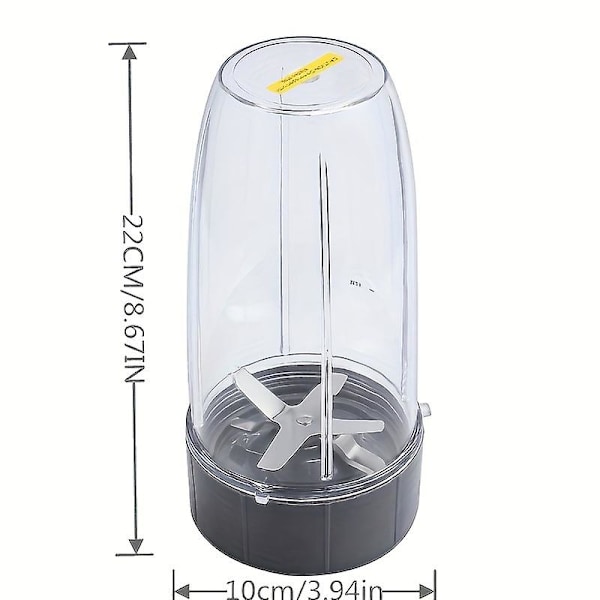 32 Oz BPA-fri Blenderkopp & Högpresterande Extraktorblad - Perfekt Passform för NutriBullet 600W/900W Blendrar - Enkel Bladbyte - Premium