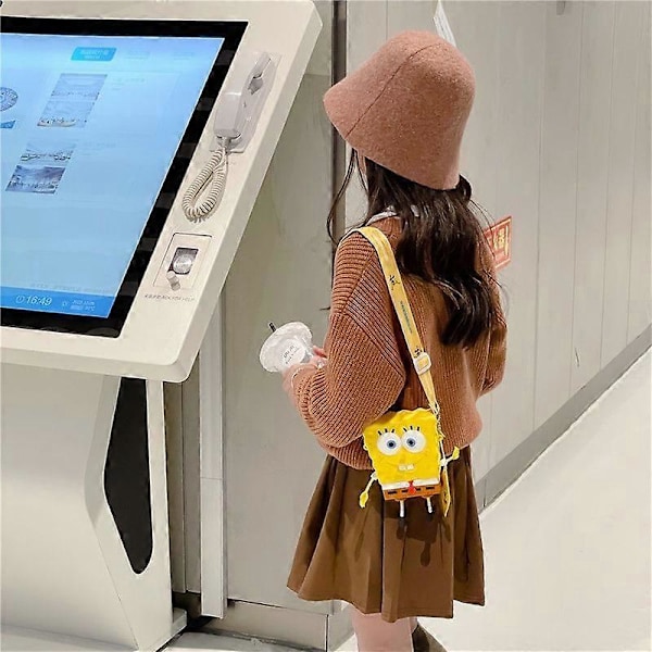 Ny Original tegneserie Svampebob Firkant Barn Skuldervesker Jente og Gutter Søt gavepose