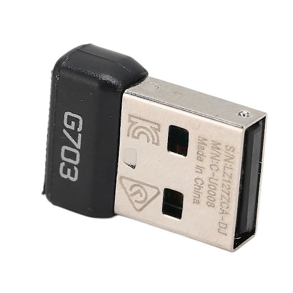 USB-hiiren vastaanotin yhteensopiva Logitech G703:n kanssa, yhteensopiva Lightspeed-langattoman hiiren kanssa, langaton 2.4G-tekniikka, kannettava hiiren sovitin