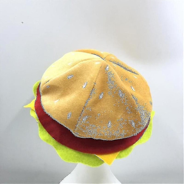 Burger Rolig Halloween-hatt Personlighet Fest Påsk Söndag Unisex Trendig Casual Beanie Hatt Vuxen Keps