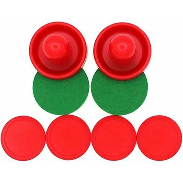 Air Hockey Set Of 2 Med 4 Röda Puckar (röd)