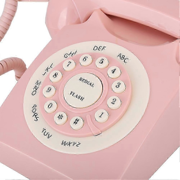 Retro Telefon 80-tals Klassisk Telefon/Fasttelefon/Hem/Hotell Sladdtelefon Europeisk Stil Telefon