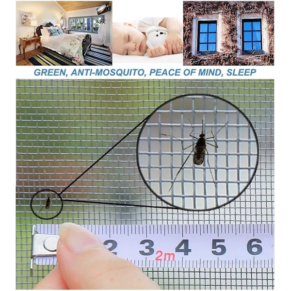 Vinduesmyggenet, selvklæbende myggenet til vinduer, justerbart net til insekter, transparent net til kat, myggenet (120*150cm)