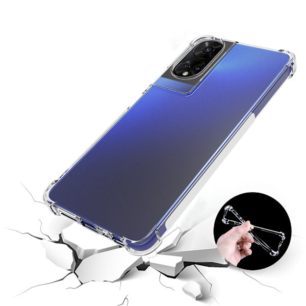 Telefonfodral för TCL 50 5G - Transparent Skal med Luftkuddar i Hörnen, Smalt TPU-fodral