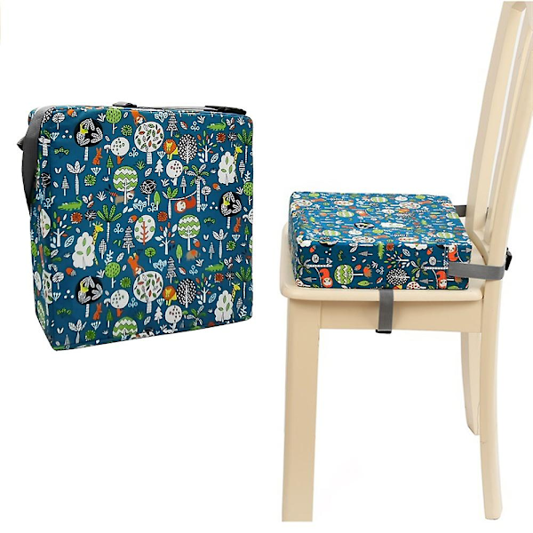Barnesete for spisebord, spisestol, høydejusterende pute, barnestolforhøyer for baby