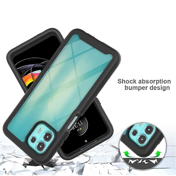 Til Motorola Edge 20 Lite Starry Sky Solid Color Series Stødsikkert PC + TPU Beskyttelsescover