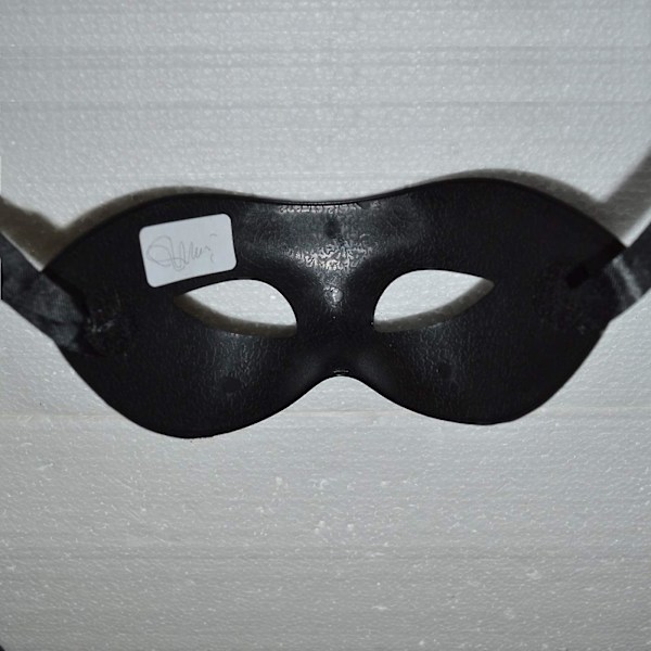 2* Mænds Maske Sort Mat Klassisk Stil Venetiansk Maske, Maskerade, Burlesque Ball Party (sort One Size)