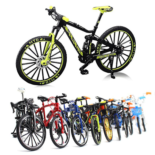 Mini Cykelmodell Leksak Alloy Plast Downhill Mountain Bike Leksaker Presenter För Pojkar Ny
