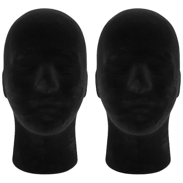 Sort Skum Herre Model Mannequin Dummy Stand Butiksdisplay Hat
