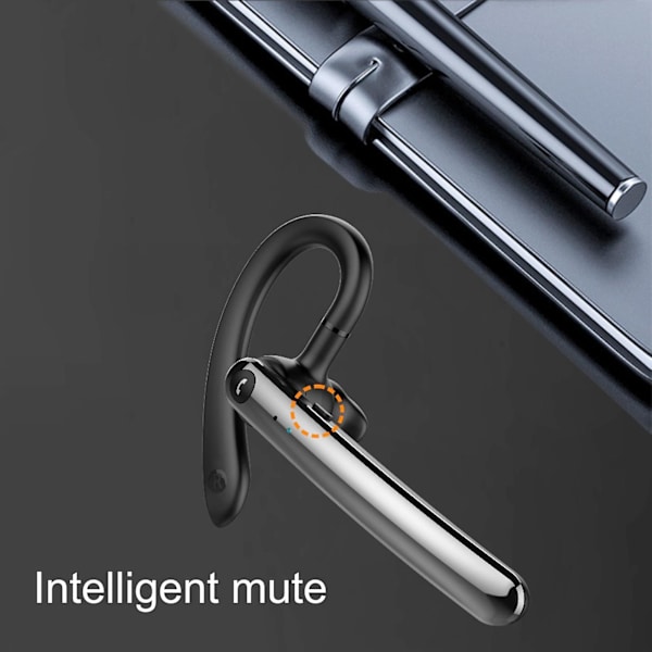 F990 Bluetooth-kompatibla Hörlurar med Öronkrok, ENC Brusreducering, Dubbel Mikrofon, Smart Röst, Trådlösa Hörlurar för Affärer