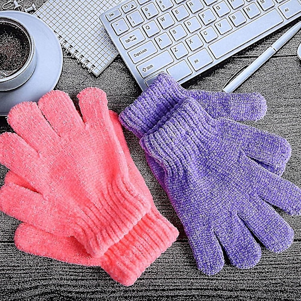 12 par varma barnhandskar i chenille-kashmir, stretchiga stickade handskar för pojkar