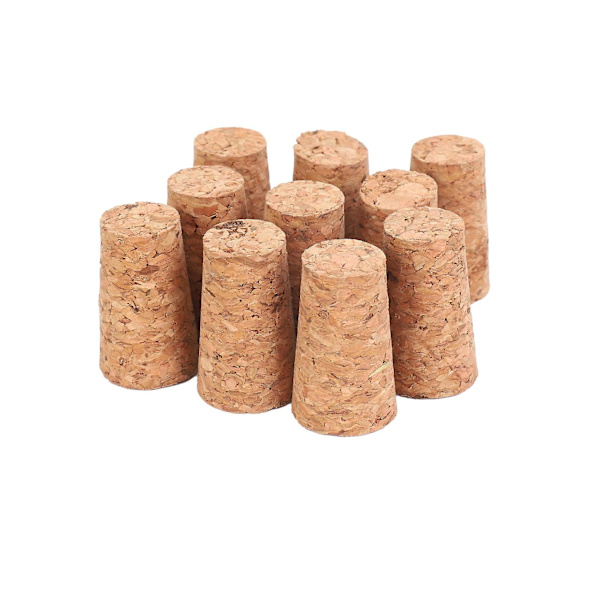 10 st avsmalnande korkproppar DIY hantverk konstmodell 22*17*35mm