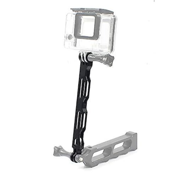 Hjelmmonteringsforlengelse i aluminiumlegering, metallforlengelsesstang, hjelmforlengelsesarm, brakettforlengelsespinne for GoPro Hero 8/7/6/5/4/3 actionkamera