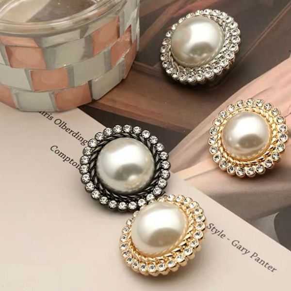 10 stk Perle Klærknapper Skjorteknapper SVART 20MM 10 STK 10 STK svart