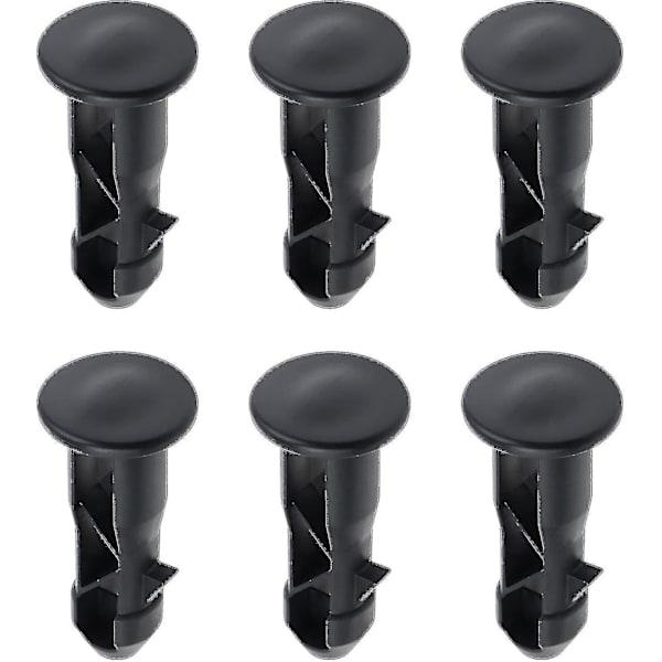 3 Par Hengselbolter Hengselpinner For Søppelbøttelokk Bins For Å Passe 240/120/100/60l Utendørs Søppelbøtter, 65mm X 18mm, Svart Plast