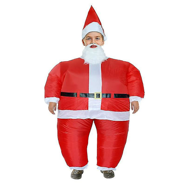 Uppblåsbar Santa Claus-dräkt för vuxna - Rolig, uppblåsbar dräkt för cosplay på julparty