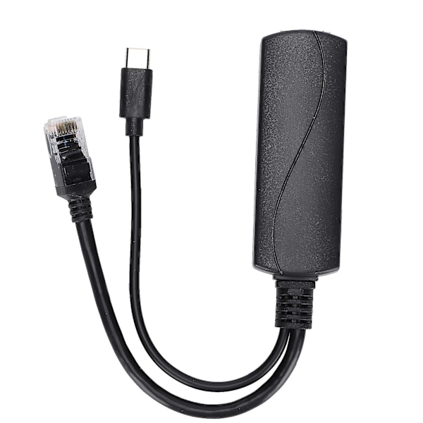 Type C POE-splitter med isolasjonsbeskyttelse - Støtter IEEE 802.3af, 5V 2.4A - Ideell for hjem, skoler og kontorer