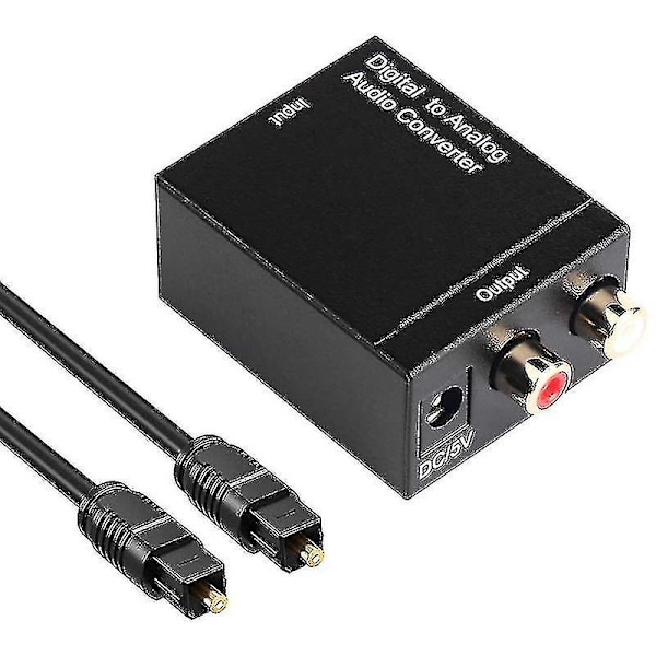 Digital To Analog Audio Converter Optical (spdif/toslink) And Rca (l/r)