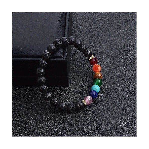 Lava Beads Kit Lava Stenar Pärlor Chakra Pärlor Distans Pärlor Eteriska Oljor Armband Halsband Je