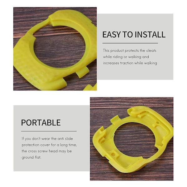 2 stk/sett Cleat Pedaldeksel Hurtigutløsning Antislipp Sykkel Action Cleats Beskyttelsesdeksel Kompatibel Speedplay Zero Aero