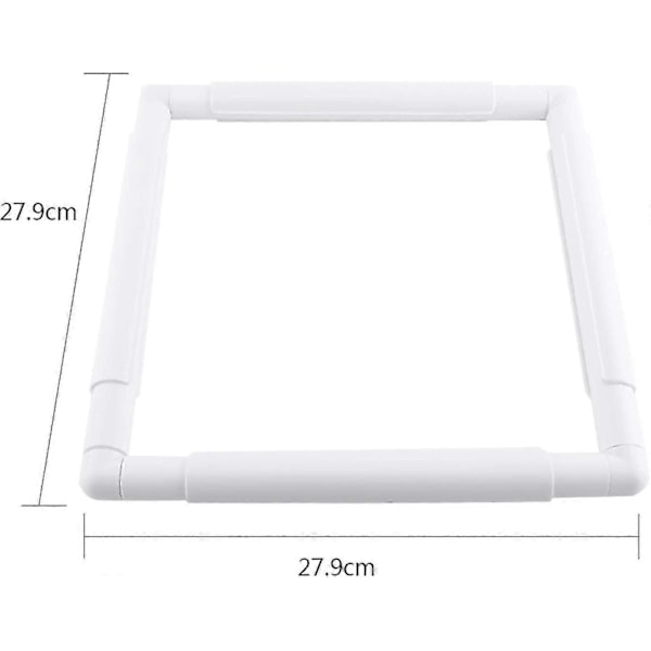 Q Snap Korsstygnram, Rektangulär Broderiram, Broderiram, Plastsyram för Broderi, Handquiltning, Nålstickning, Silkemålning