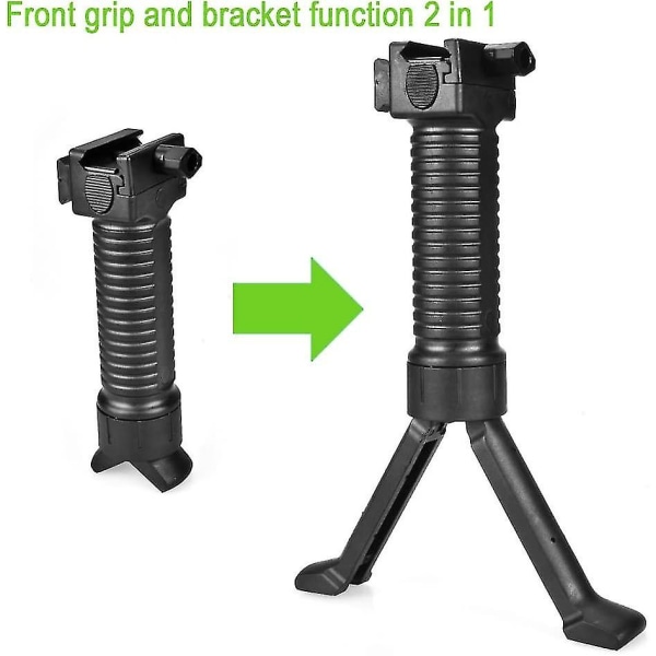 Pod Grips Extender 20 Mm Rail Vertikal Gevärsförgrepp 2 I 1 Keymod Tvåben Fri Sänkbar Rails Airsoft Grepp För Utomhusskytte Luft Picatinny Weav