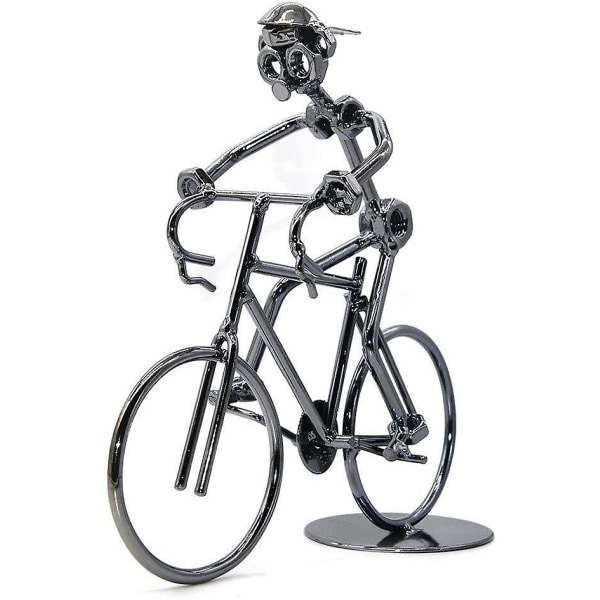 Metal Skulptur Retro Klassisk Håndlavet Jerncykel Unik Metal Kunst Dekoration Pynt Til Cykel Motorcykel Elskere