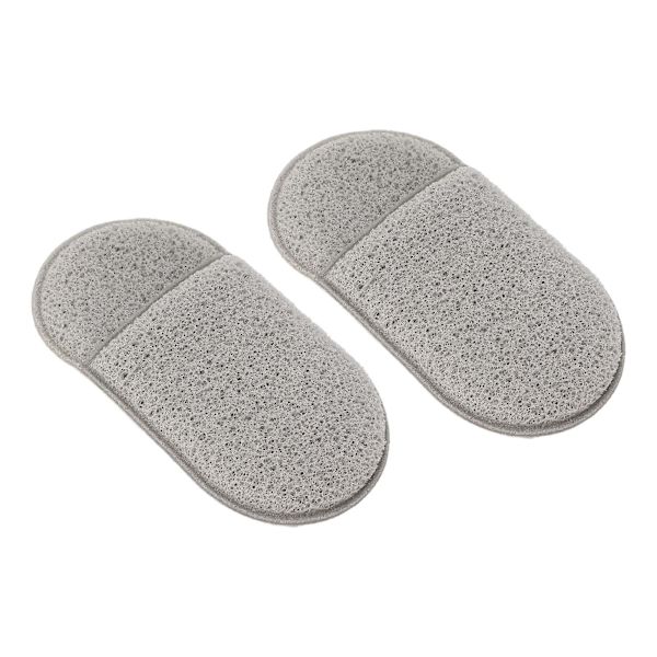 2 stk Ansigtsvampe Kvinder Hjem Bærbar Blød Elastisk Peeling Makeupfjernelse Ansigtsrensende Svampe