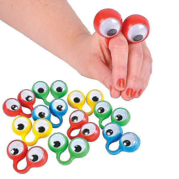 10-pack Fingerögon Nyhet Idéer Leksaker Fingeraktiviteter Ögon Kreativa Fingerdockor